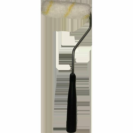 BEAUTYBLADE SPHM1412 4 in. Gold Stripe Mini Roller with 12 in. Handle BE3570409